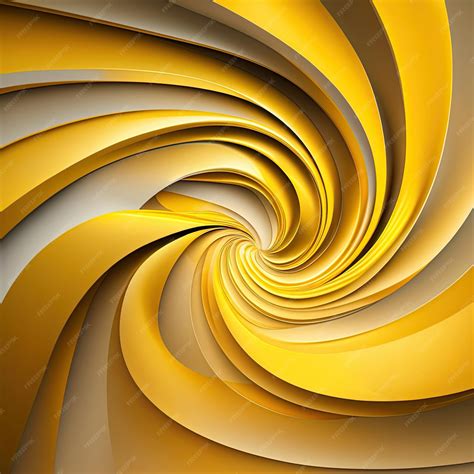 Premium Ai Image Yellow Swirl Background