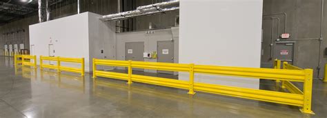 Warehouse Barriers Steel Guard Rails And Industrial Guard Rails