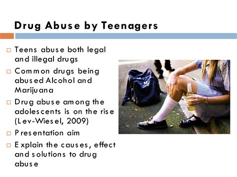 Solution Drug Abuse By Teenagers Studypool