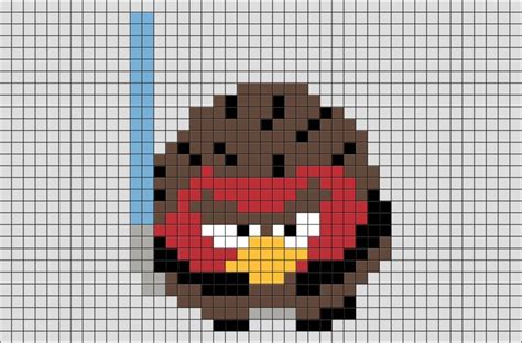Star Wars Angry Birds Pixel Art Pixel Art Design Pixel Art Lego Art