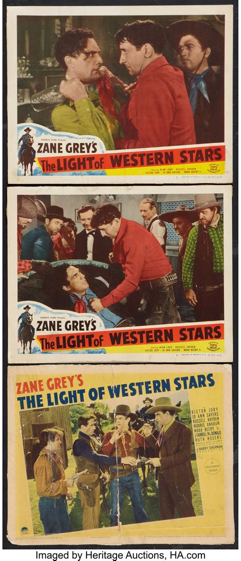 The Light Of Western Stars Paramount 1940 And R 1950 Lobby Lot