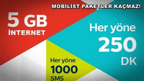 Türk Telekom Mobilist 5GB İnternet Paketi Kampanyası Bedava İnternet