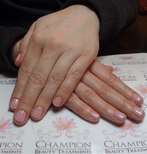 A Dry Manicure Complete With Cnd Shellac Blush Teddy Nail Polish