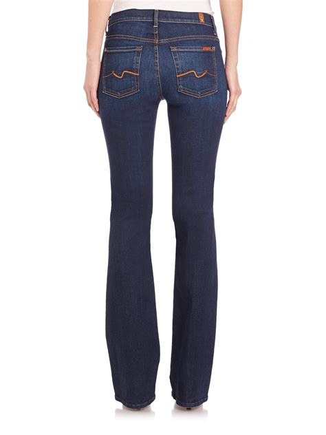 7 for all mankind iconic bootcut jeans in blue lyst