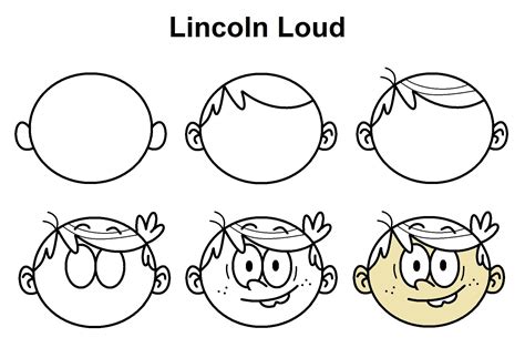 Lincoln Loud Cute Easy Drawings Drawing Tutorial Cartoon Styles
