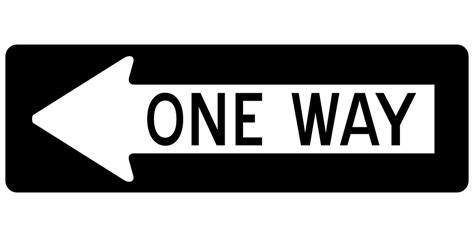 Free Vector Graphic Arrow One Way Left Sign Road