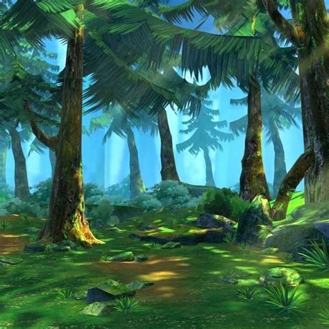 Cartoon Forest Scene 02 3d Model Cgtrader