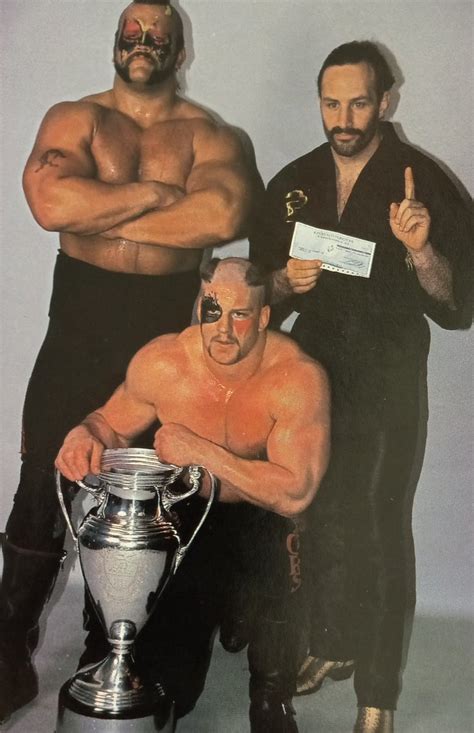 Rasslin History 101 On Twitter The Road Warriors With Manager Precious Paul Ellering Make