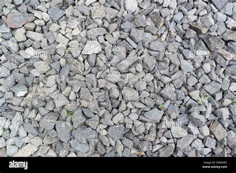 Gray Rough Texture Of Crushed Granite Inhospitable But Clean Surface
