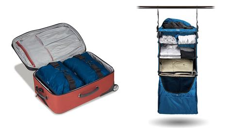 Riser Collapsible Shelves Luggage Insert Blue Youtube