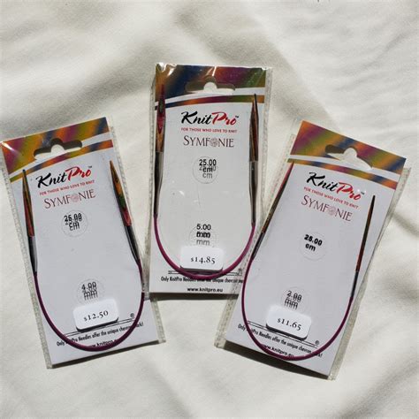 Find many great new & used options and get the best deals for knit pro symfonie wood fixed circular needles at the best online prices at ebay! Knit Pro SYMFONIE Circular Knitting Needles - 25cm length ...