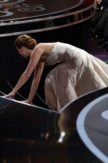 Jennifer Lawrence Falls Over As She Collects Best Actress Oscar Best