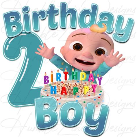Cocomelon Birthday Boy 2 2nd Birthday Cocomelon Birthday Boy Etsy