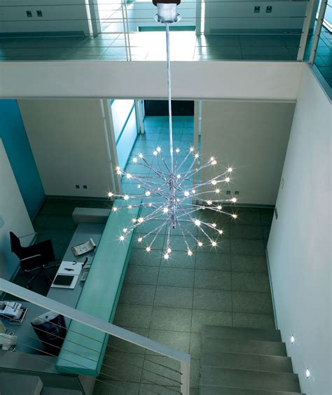 The link quintuple ceiling light is good in a contemporary environment. Foyer Light Fixtures Modern | Home Lighting Design Ideas ...