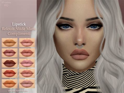 Lipstick Matte By Angissi Sims 4 Lips