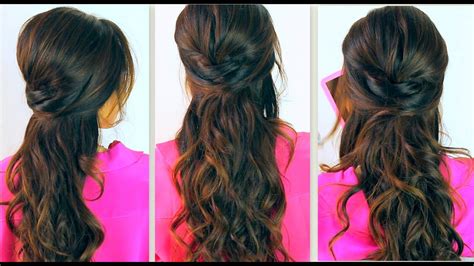 Cute Back To School Hairstyles Everyday Prom Curly Half