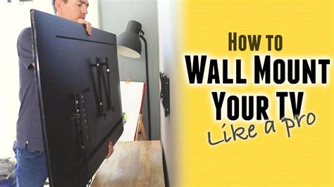 How To Mount A Tv To The Wall Like A Pro Youtube Tv Wall Mount
