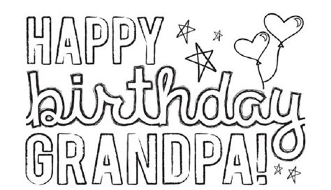 Free Printable Coloring Birthday Cards For Grandpa Free Printable