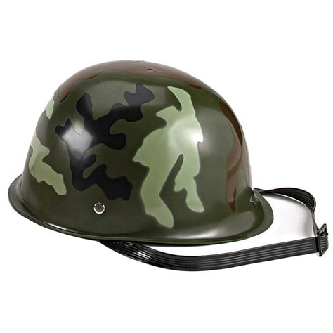 Kids Woodland Camouflage Plastic Military Helmet