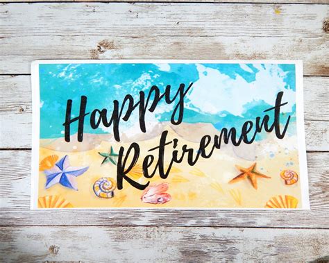 Beach Themed Retirement Gift Retirement Gifts For Women A Etsy
