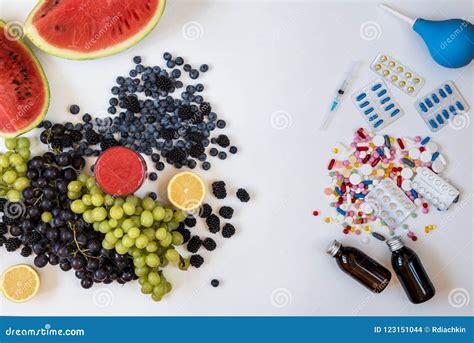 The Choice Between A Healthy Lifestyle And Medications Berries Or Pills
