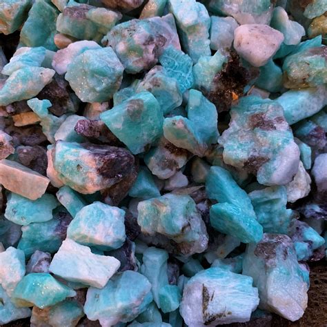 500 Carat Lots Of Small Natural Amazonite Rough Plus A Etsy
