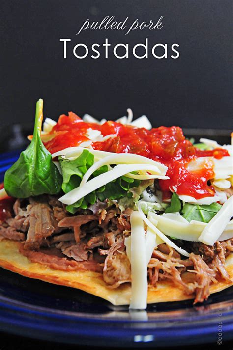 Pork tacos from leftovers mrs happy homemaker. Pulled Pork Tostadas Recipe - Cooking | Add a Pinch ...