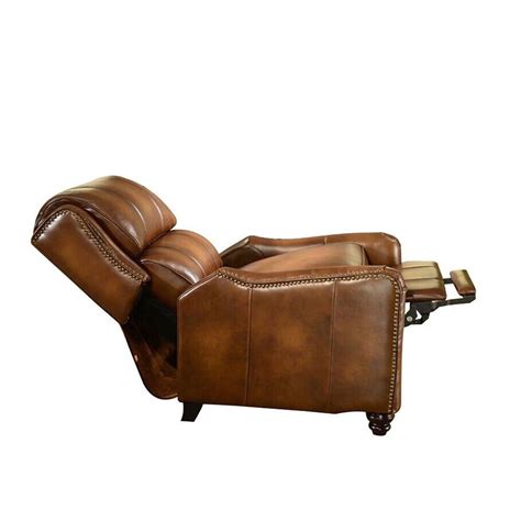 Shop Lowry Vintage Brown Premium Top Grain Leather Recliner Chair On