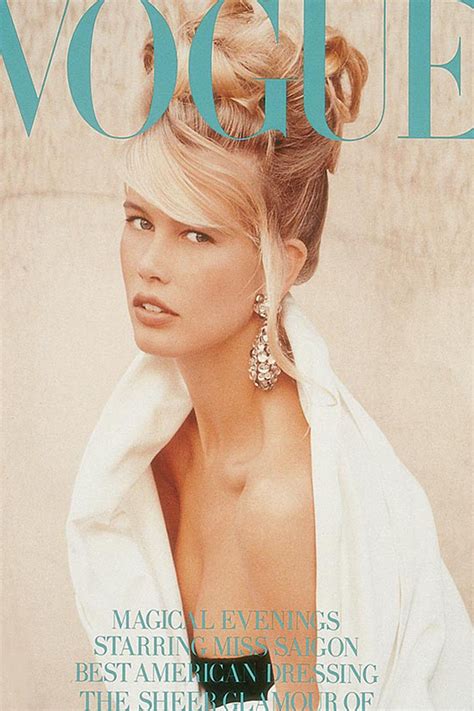 First Look Claudia Schiffer For Tse Vogue Covers Vogue Uk Vogue