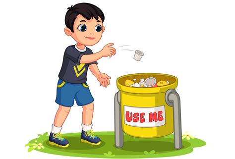 Throwing Garbage Clipart