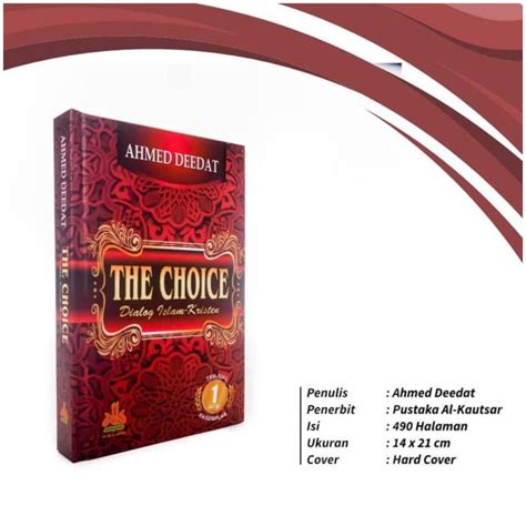 Jual Buku The Choice Dialog Islam Kristen Ahmed Deedat Pustaka Al