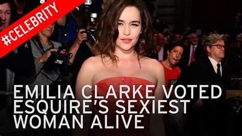 Emilia Clarke Poses Naked On Bed As She S Named Sexiest Woman Alive By Esquire Mirror Online