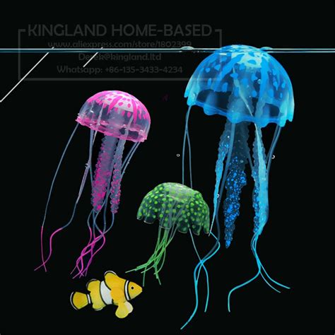2017 Glowing Effect Fish Tank Decor Aquarium Artificial Silicone Vivid