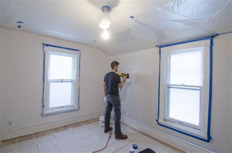 Yes You Can Use A Paint Sprayer Indoors Our Spare Room Makeover