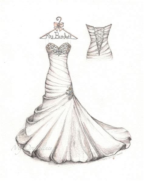 Wedding Dress Sketch Dress Design Drawing Fashion Design Sketches