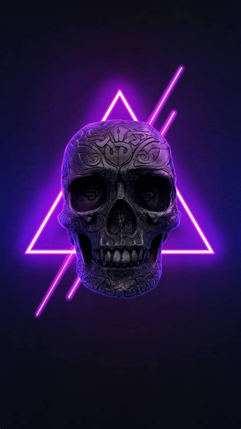Download Neon Skull Wallpaper By Hasaka 9c Free On Zedge Now