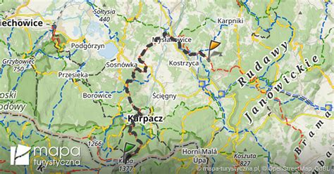 Trasa z Schronisko Dom Śląski mapa turystyczna pl