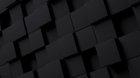 Download 1920x1080 Wallpaper Black Pattern Dark Cubes Abstract Full