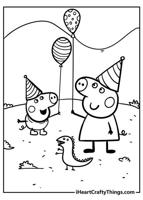 Peppa Pig Coloring Pages For Kids Printable