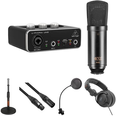 Behringer U Phoria Um2 Interface Kit With Mxl 440 Microphone