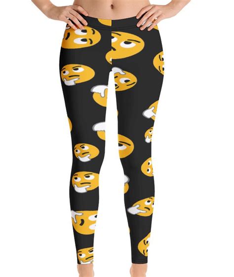 Ladies Fun Emoji Print Leggings Sizes Xs Xl One Stop Online T Shop