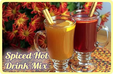 Spiced Hot Drink Mix Recipe Recipe Spiced Drinks Spicy Drinks Hot Spiced Cider