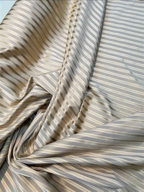 Silk Taffeta Satin Stripe 54 Wide Sold By The Yard Beautiful Shades Of Gold