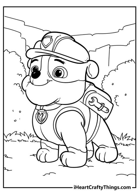 Everest Paw Patrol Coloring Page Crutchfield Othethe