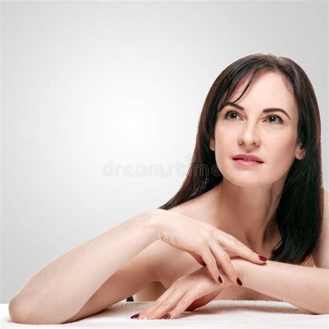 Naked Pretty Woman With Flowers On Her Blond Hair Stock Photo Image Of Purity Tantalising