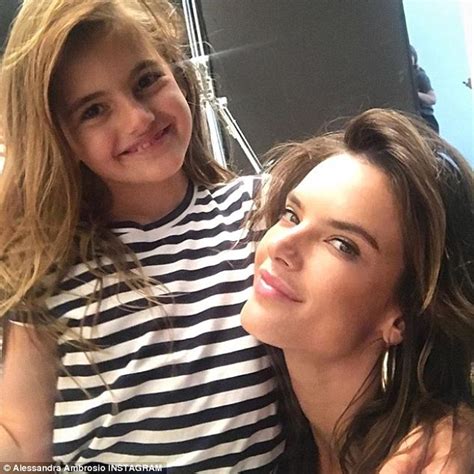 Alessandra Ambrosio Shares Sweet Mother Daughter Moment Daily Mail Online