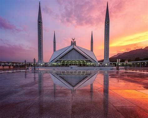 Faisal Mosque Islamabad Pakistan Mosque French Photographers
