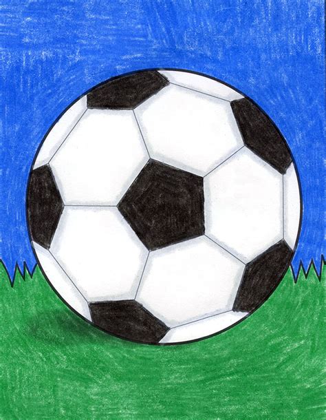 Easy Drawing Of Soccer Ball Winterartillustrationhouse