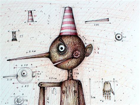 Pinocchio Wooden Boylimited Edition Print Edition Of 35