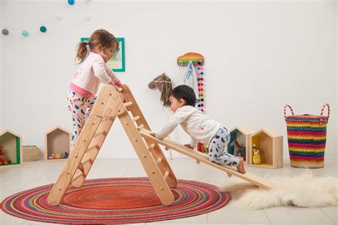 Montessori Climbing Frame And Reversible Ramp Pikler Triangle Etsy